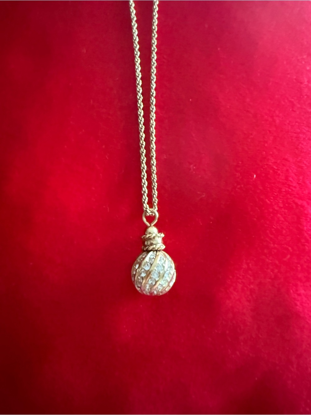 Vintage Christian Dior Orb Gold Plated Necklace